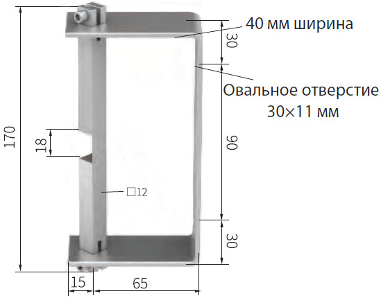 Кронштейн токосъемника М16