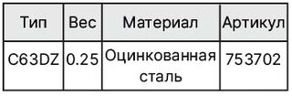 Концевой упор серии C63 